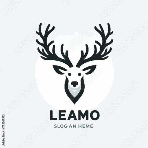 Deer vector logo image with the beauty of its horns