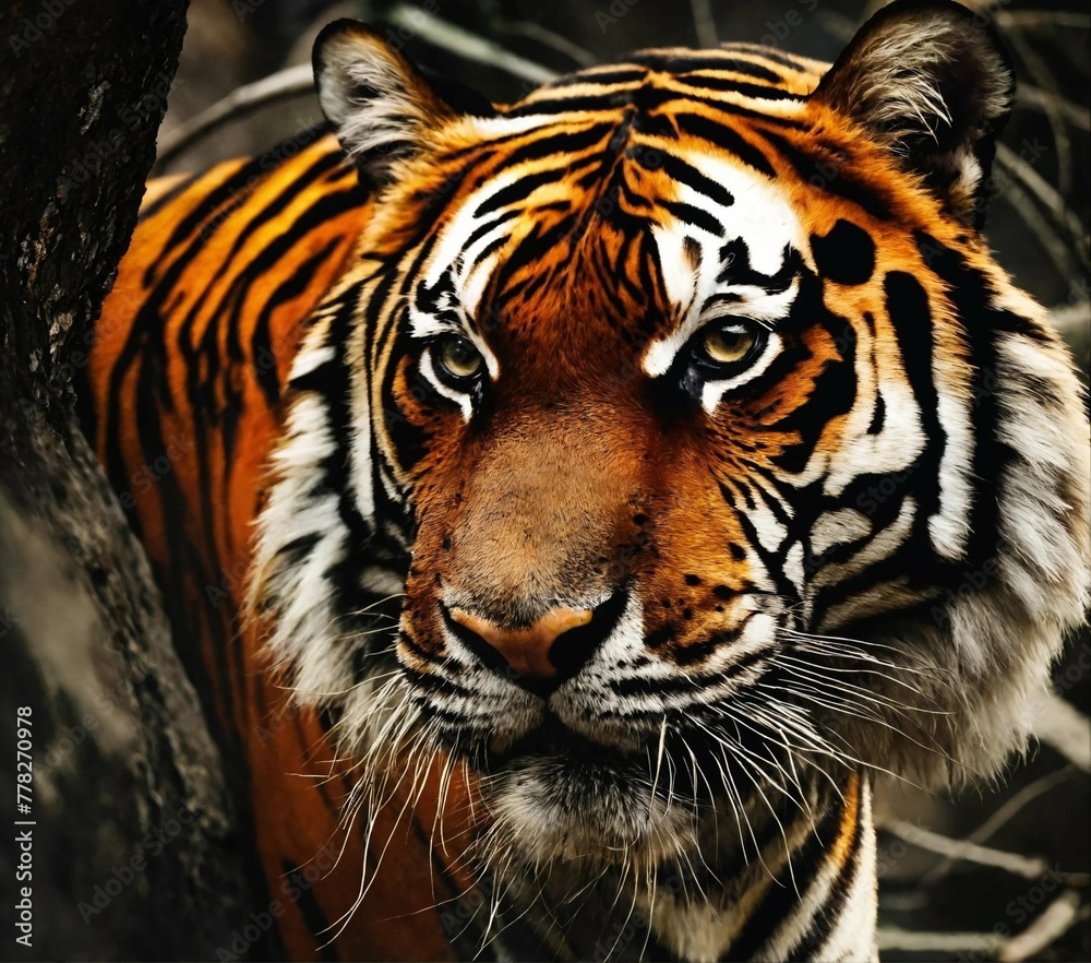 portrait of a tiger portrait of a tiger