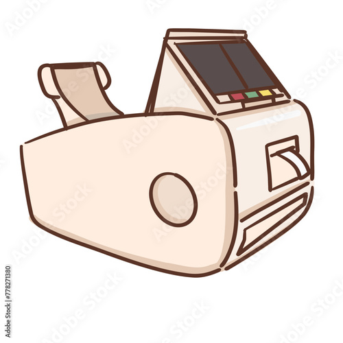 digital bone mass machine illustration