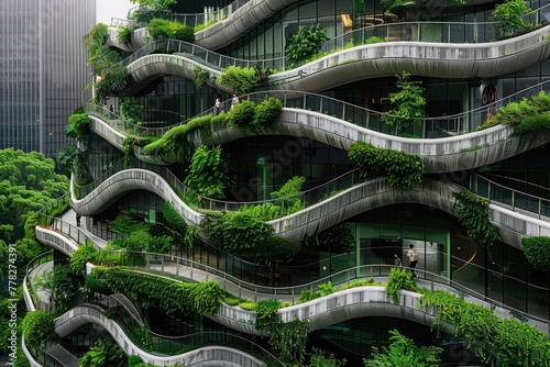 Modern Ecosystem: Urban Building with Living Green Facades
