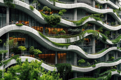 Modern Ecosystem: Urban Building with Living Green Facades