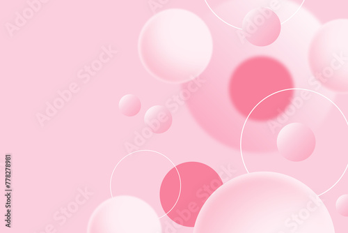 Abstract geometric background gradient soft light pink bokeh for Graphic Business background hitech technology digital design illustration web template background backdrop desktop wallpaper bubbles © M128