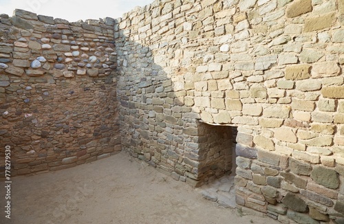 The Aztec Ruins National Monument, an Ancestral Puebloan Site in Aztec, New Mexico photo