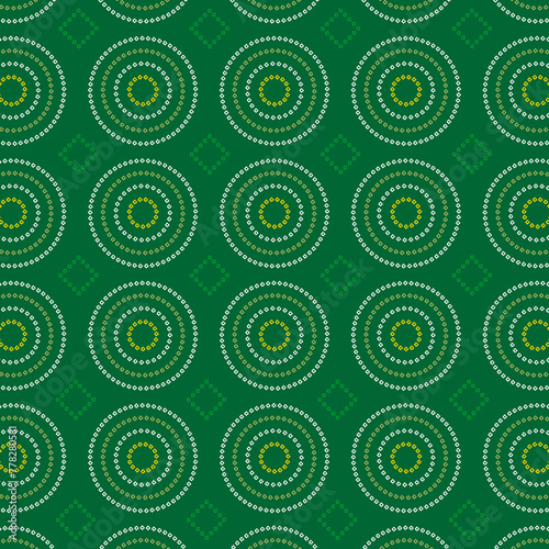 Traditional Indian Green bandhani Pattern Vector