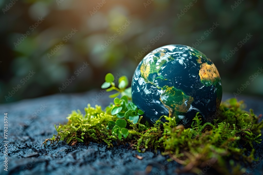 Small Globe on Rock Small Globe on Rock