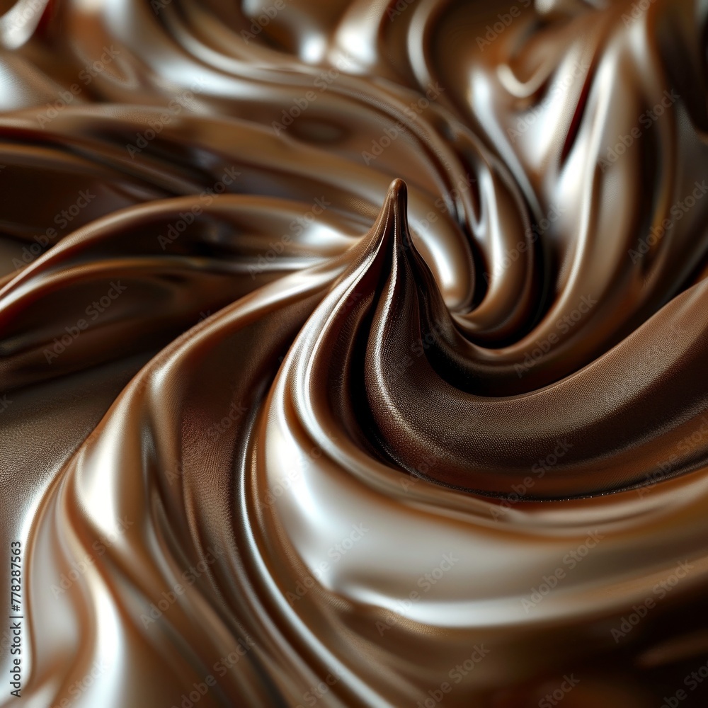 A simplistic smooth chocolate swirl A simplistic smooth chocolate swirl