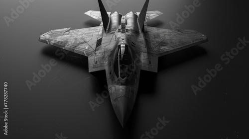 3D rendering - grey isolated futuristic plane