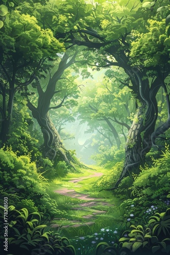 As I entered the mystical fantasy forest, the trees seemed to whisper secrets of an ancient world.