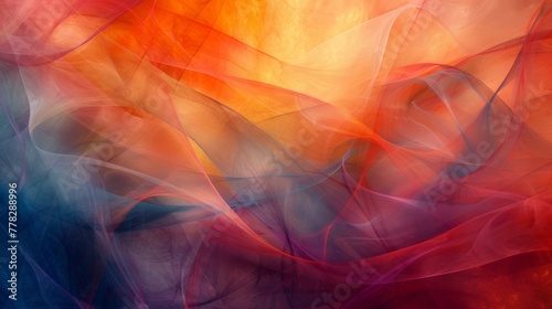 Modern digital art creates a unique visual experience with its abstract designs and vibrant colors. photo