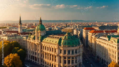 Beautiful view of Vienna Austria, scenic