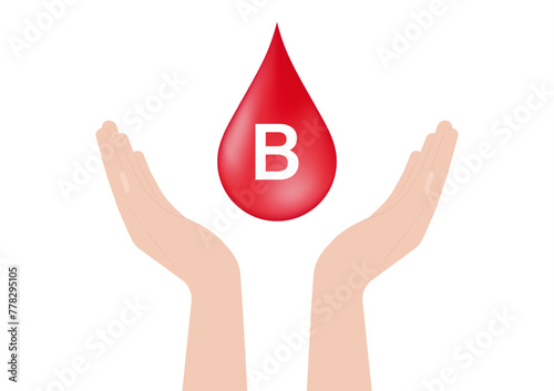 Blood Drop. Blood Donation Concept. World Blood Donor Day. Vector Illustration. 
