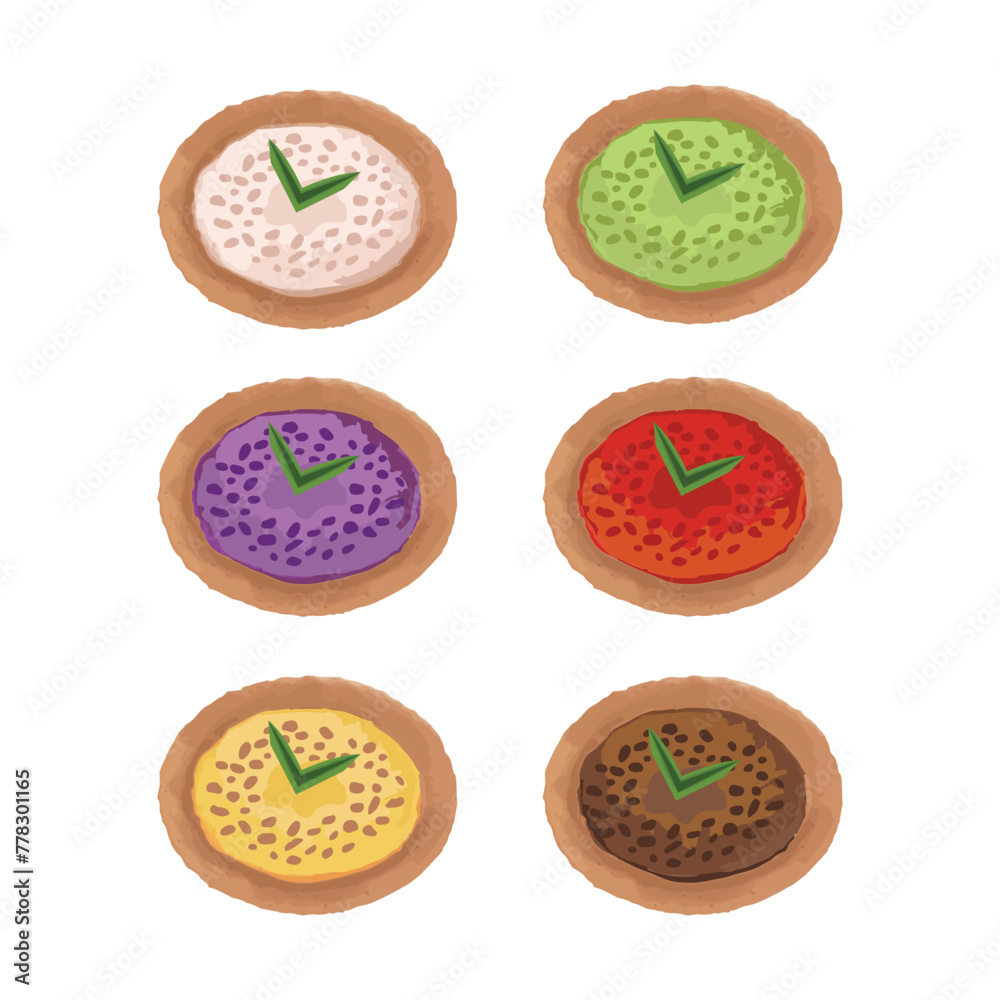 Vector illustration of Kue Ape Indonesian Traditional Crispy Crepes Pancake Vector illustration of Kue Ape Indonesian Traditional Crispy Crepes Pancake