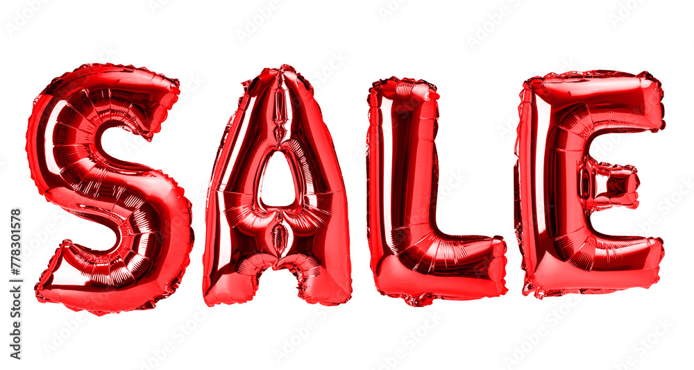Obraz premium Word SALE Foil balloons