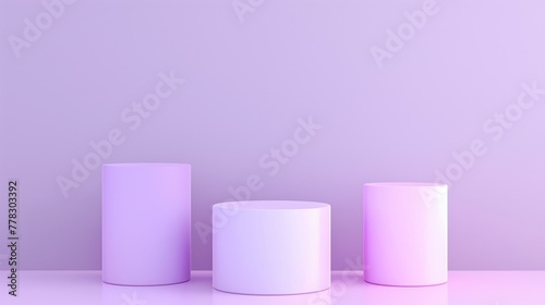 Podium mockup, abstract product exhibition podium background for product display, 3d render