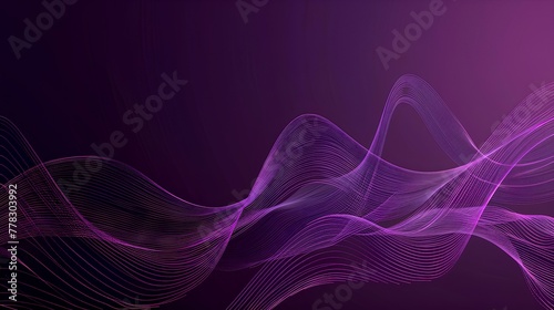Abstract Purple Waves Motion Light Fractal Design Wallpaper Vector Art Pattern Texture Fantasy Backgrounds