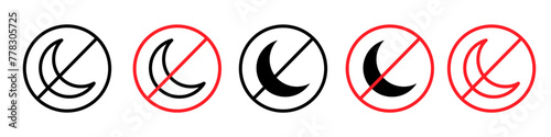 Icon of a Moonless Night Sky for Peaceful Sleep Indication