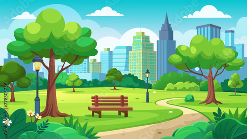 green-city-park-landscape-with-tree