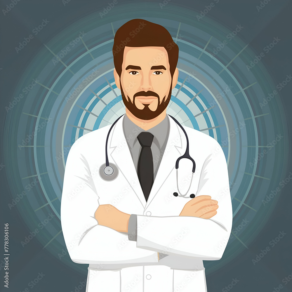 Fototapeta premium Doctor with stethoscope