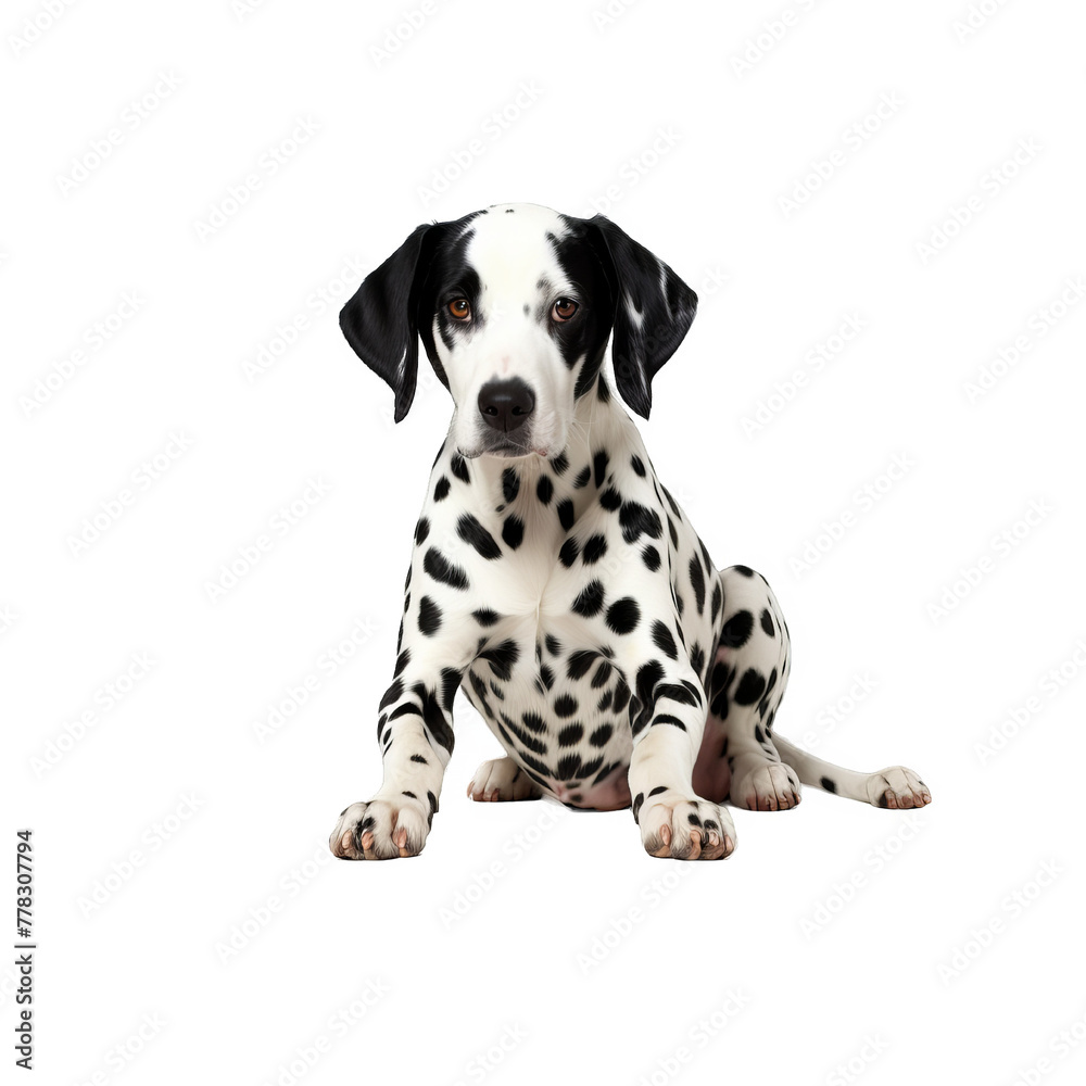 Dalmatian Dog isolated on transparent background PNG