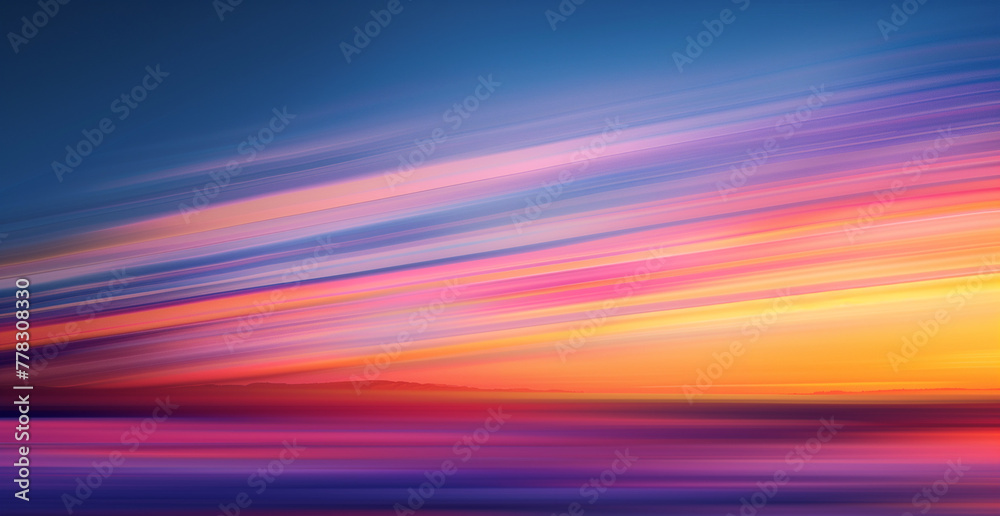yellow sky blue blurry background, in dark purple and bright orange style, tonalist color scheme, Ai Generated Images yellow sky blue blurry background, in dark purple and bright orange style, tonalist color scheme, Ai Generated Images
