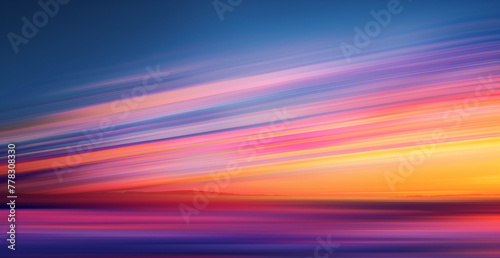 yellow sky blue blurry background, in dark purple and bright orange style, tonalist color scheme, Ai Generated Images photo