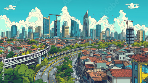 Jakarta Urban Mix cartoon