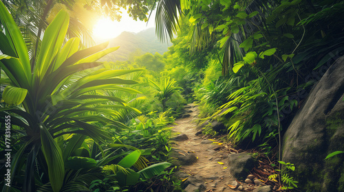 Lush Seychelles Foliage