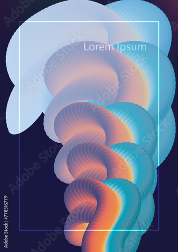 colorful dynamic blend with frame,vector web background