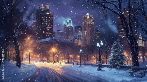 Minneapoliss Winter Wonderland art © Анастасия Птицова