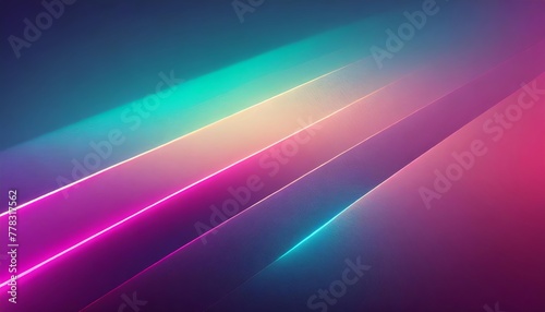 Background with abstract shapes and iridescent colors with yellow, pink, green, orange. Wallpaper for screen savers of TV, monitor, PC. Banner header image.
