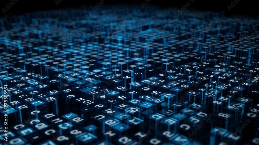 Abstract digital encryption technology Abstract digital encryption technology
