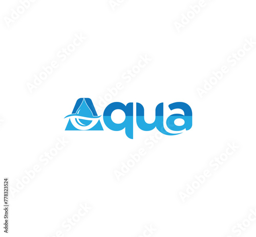 aqua logo design water splash logo design vector