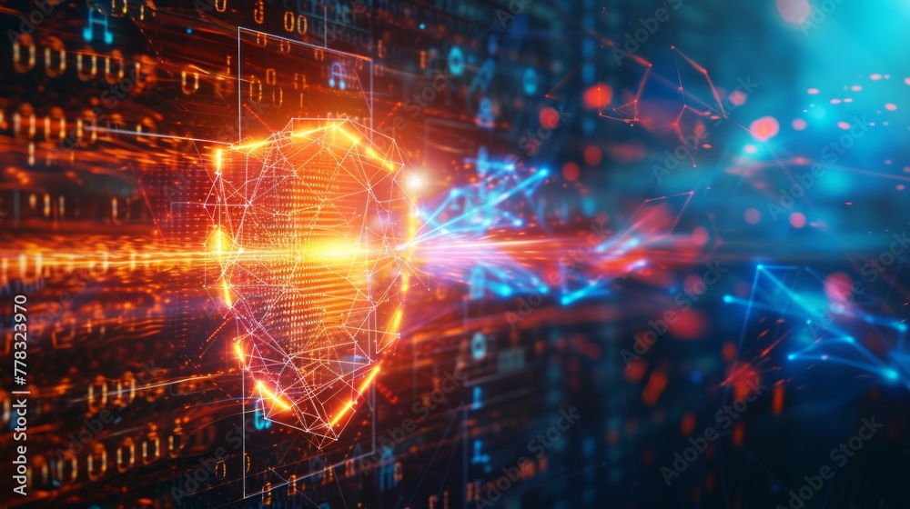 a shield that protects digital data security from online threats in cyberspace a shield that protects digital data security from online threats in cyberspace