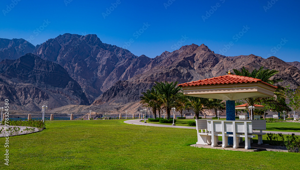 Obraz premium Wadi Dayqah in Ash-Sharqiyyah Region, Oman
