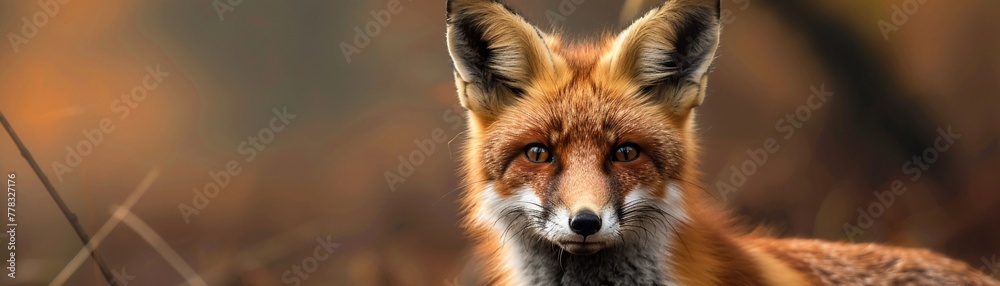 A young fox cub, its vibrant fur and sharp, curious eyes making it stand out against an isolated, neutral background.