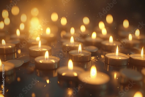 Tranquil Candlelit Reflections: A Tribute to Peace