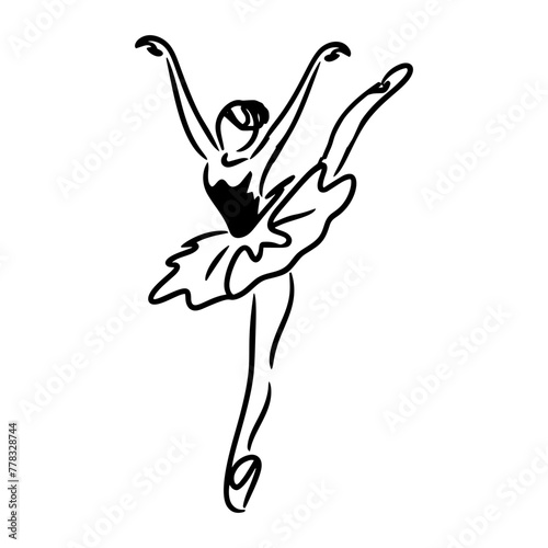 Beautiful ballerina flat vector set illustration. Beauty of classic ballet. Young graceful woman ballet dancer wearing tutu. Pointed shoes, pastel colors.	