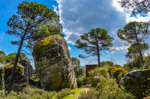 Giant Kozak Boulder in Ida Madra Geopark (Hisarkoy, Izmir region, Turkey)  photo