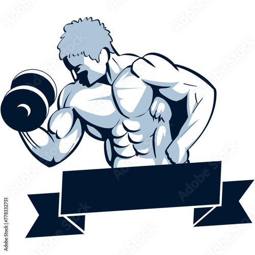 gym emblem strong man © Jemastock