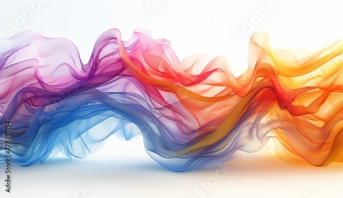 Abstract colorful soft light waves background for design and presentation