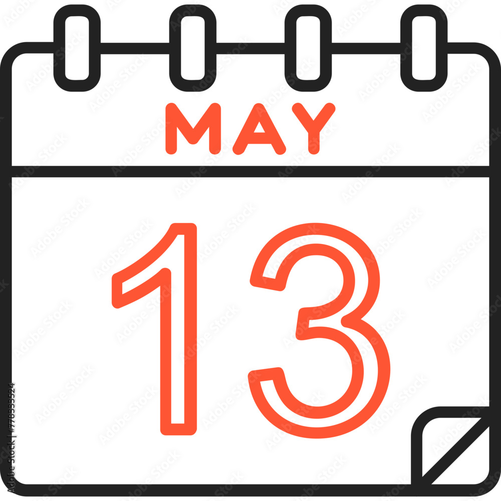 13 May Vector Icon Design