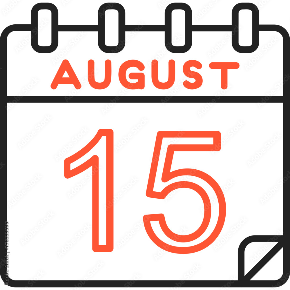 15 August Vector Icon Design 15 August Vector Icon Design