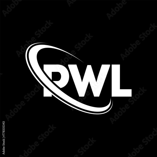 PWL logo. PWL letter. PWL letter logo design. Initials PWL logo linked with circle and uppercase monogram logo. PWL typography for technology, business and real estate brand. photo