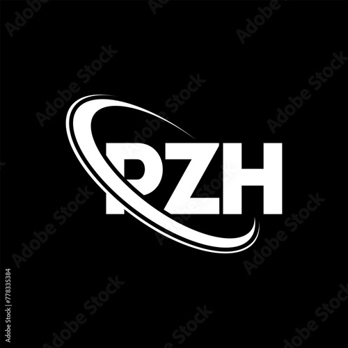 PZH logo. PZH letter. PZH letter logo design. Initials PZH logo linked with circle and uppercase monogram logo. PZH typography for technology, business and real estate brand.