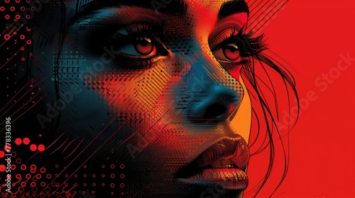 Abstract Digital Portrait