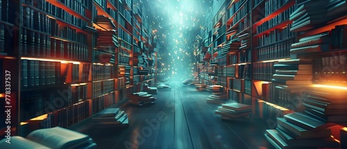 Enchanted Book Haven: Where Tomes Touch the Sky #DreamLibrary. Concept Fantasy, Books, Library, Enchantment, Dream