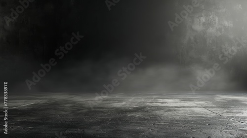 Dark Grunge Texture with Smoke Effect. Empty Black Space Concept Design for Poster, Background, and Artistic Projects