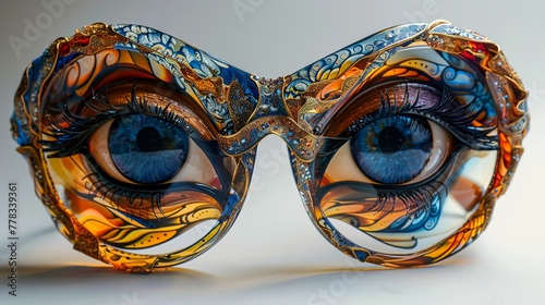 Glasses with artistic vision