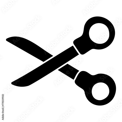 Trendy vector design of scissors

