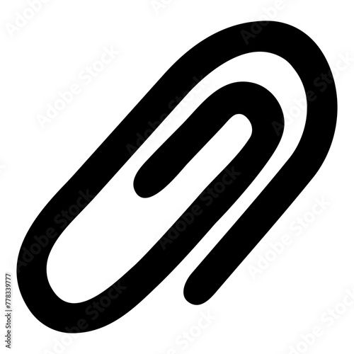 A trendy design icon of paper clip

